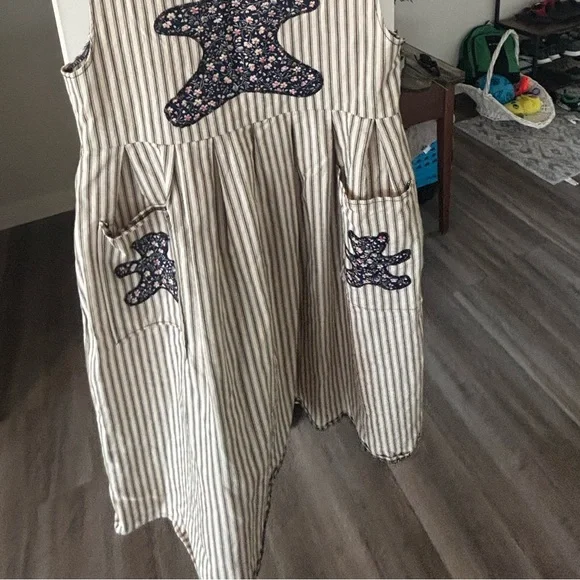 Vintage OOAK Pinafore Patchwork Dress Sz XS/S - Picture 13 of 14